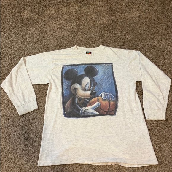Mickey Unlimited Other - Vintage Disney Mickey Unlimited Mickey Mouse Basketball Long Sleeve Top